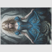 Haunting Alice im Wunderland Dark Decoupage Seidenpapier (Vorderseite)