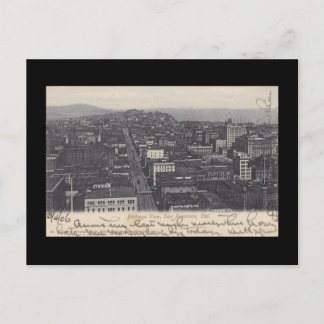 Haunting Birdseye View ~ San Francisco vor EQ Postkarte
