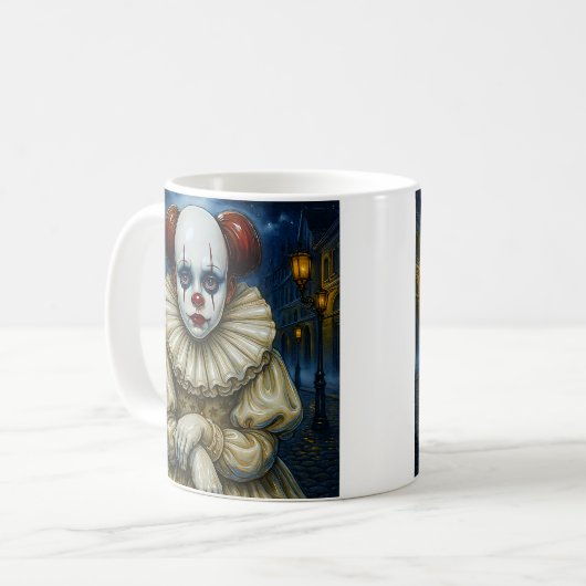 Haunting Clown Kaffeetasse (Vorderseite Links)