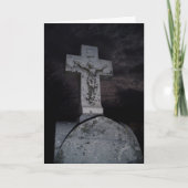 "Haunting Crucifix" Sympathiekarte Karte (Vorderseite)