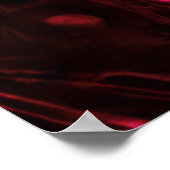 Haunting Dark Red Smoke of Distant Love on Wall Poster (Ecke)