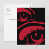 Haunting Eyes Postcard Postkarte (Vorne/Hinten)