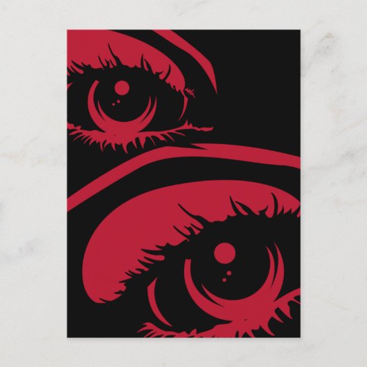 Haunting Eyes Postcard Postkarte (Vorderseite)