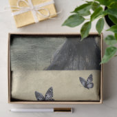 Haunting Fantasy Gothic Raven & Viktorianisch Girl Seidenpapier (Geschenk)