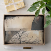 Haunting Fantasy Gothic Raven & Viktorianisch Girl Seidenpapier (Geschenk)