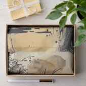 Haunting Fantasy Gothic Raven & Viktorianisch Girl Seidenpapier (Geschenk)