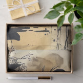 Haunting Fantasy Gothic Raven & Viktorianisch Girl Seidenpapier (Geschenk)