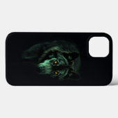 "Haunting Gaze of the Night Wolf" Case-Mate iPhone Hülle (Rückseite (Horizontal))