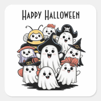 Haunting Ghosive Gang Square Sticker