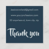 HAUNTING GHOSTS HALLOWEEN QUADRATISCHE VISITENKARTE (Rückseite)