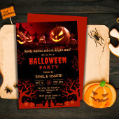 Haunting Glow Eerie Graveyard Halloween Einladung