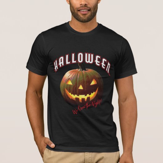 Haunting Halloween Pumpkin T-Shirt (Vorderseite)