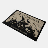 Haunting Halloween Welcome Fußmatte (Schrägansicht)