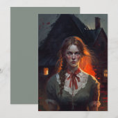 Haunting house einladung (Vorne/Hinten)