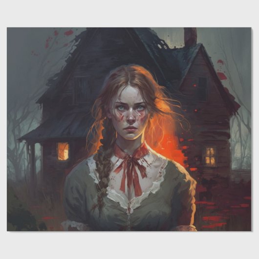 Haunting house geschenkpapier (Flach)