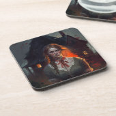 Haunting house getränkeuntersetzer (Linke Seite)