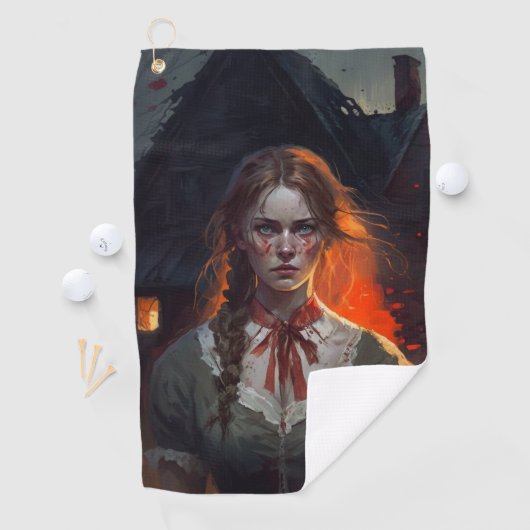 Haunting house golfhandtuch (Insitu)