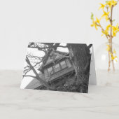 "Haunting House" Hallowe'en card Karte (Gelbe Blume)