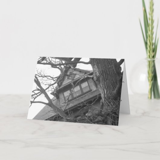"Haunting House" Hallowe'en card Karte (Vorderseite)