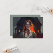 Haunting house karte (Vorderseite/Rückseite Beispiel)