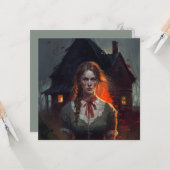 Haunting house karte (Vorderseite/Rückseite Beispiel)