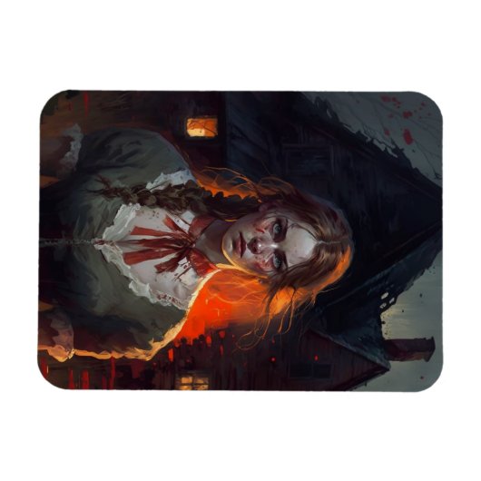 Haunting house magnet (Horizontal)