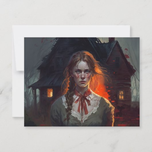 Haunting house mitteilungskarte (Vorderseite)