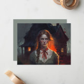 Haunting house mitteilungskarte (Vorderseite/Rückseite Beispiel)