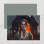 Haunting house mitteilungskarte (Vorne/Hinten)