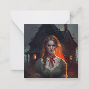Haunting house mitteilungskarte