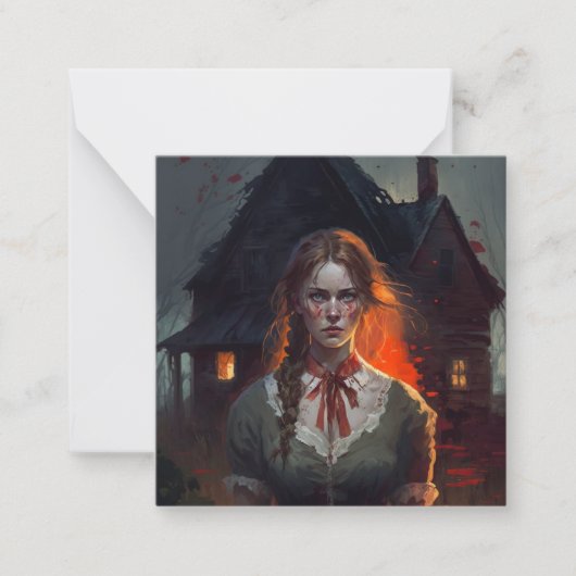 Haunting house mitteilungskarte (Vorderseite)