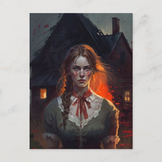 Haunting house postkarte (Vorderseite)