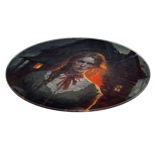 Haunting house schneidebrett (Ecke)