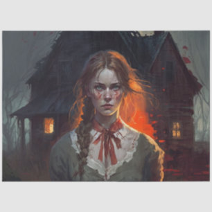 Haunting house seidenpapier