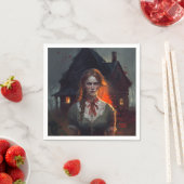Haunting house serviette (Beispiel)