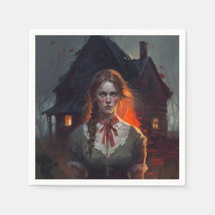 Haunting house serviette