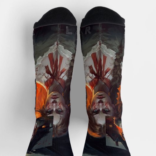 Haunting house socken (Oben)