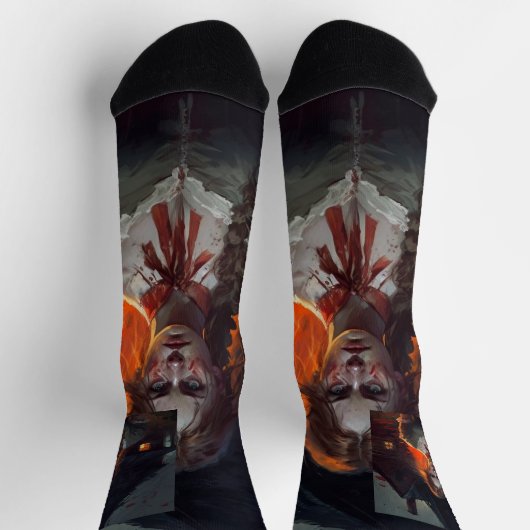 Haunting house socken (Oben)