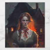 Haunting house weinetikett (Einzelnes Label)