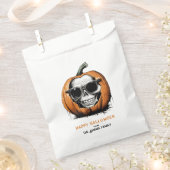 Haunting Jack O' Lantern Grinning Skull Halloween Geschenktütchen (Ausgeschnitten)