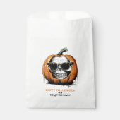 Haunting Jack O' Lantern Grinning Skull Halloween Geschenktütchen (Vorderseite)