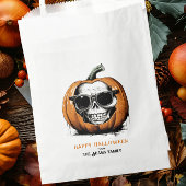 Haunting Jack O' Lantern Grinning Skull Halloween Geschenktütchen