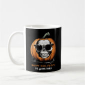 Haunting Jack O' Lantern Grinning Skull Halloween Kaffeetasse (Links)