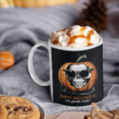 Haunting Jack O' Lantern Grinning Skull Halloween Kaffeetasse