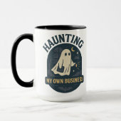 Haunting My Own Business | Halloween Tasse (Links)
