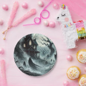 Haunting Night Beängstigend Spuk House Halloween-P Pappteller (Party)