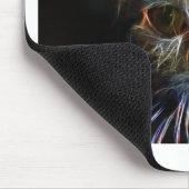 Haunting pet cat face art, made in light - gifts mousepad (Ecke)