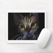 Haunting pet cat face art, made in light - gifts mousepad (Mit Mouse)