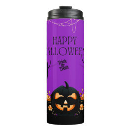 Haunting Pumpkin Halloween Thermosbecher