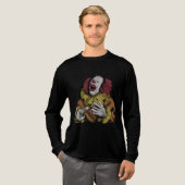 Haunting Vibes Halloween Men’s T-Shirt Tri-Blend Shirt (Volle Vorderseite)